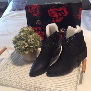 Fergalicious Leather Bootie
